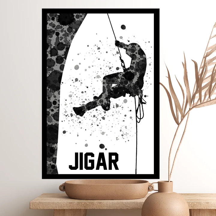 Personalised Rock Climbing Poster – Unique Gift for Climbers