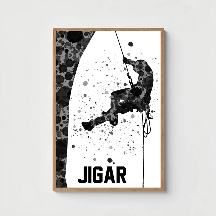 Personalised Rock Climbing Poster – Unique Gift for Climbers