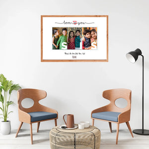 natural wooden frame bg