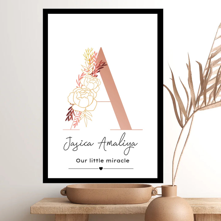 Minimalist Baby Keepsake Poster