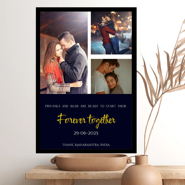 Personalised Stylish 3 Picture Collage Artwork