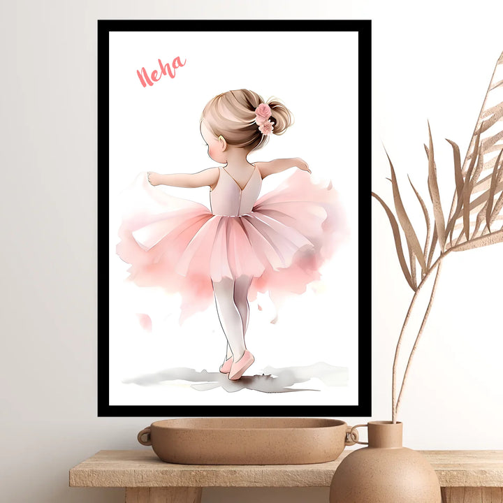 Prima Ballerina Girl – Personalised Wall Art