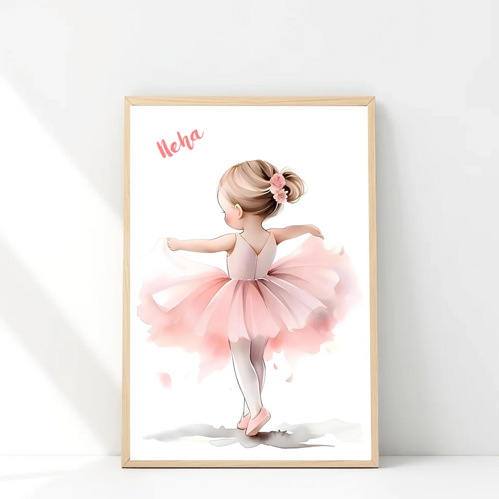 Prima Ballerina Girl – Personalised Wall Art