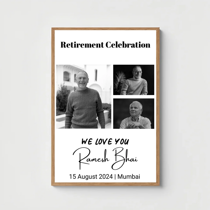 Personalised Photo Collage – A Thoughtful Retirement Gift