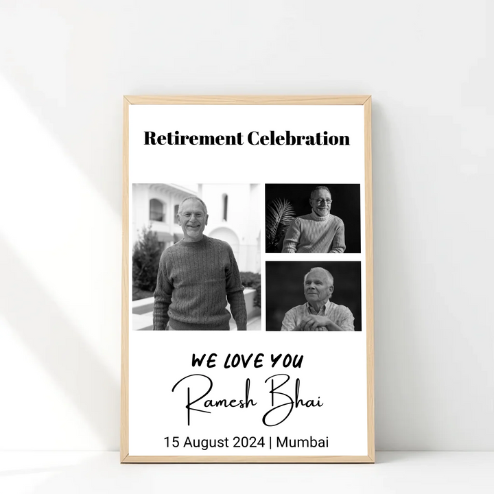 Personalised Photo Collage – A Thoughtful Retirement Gift