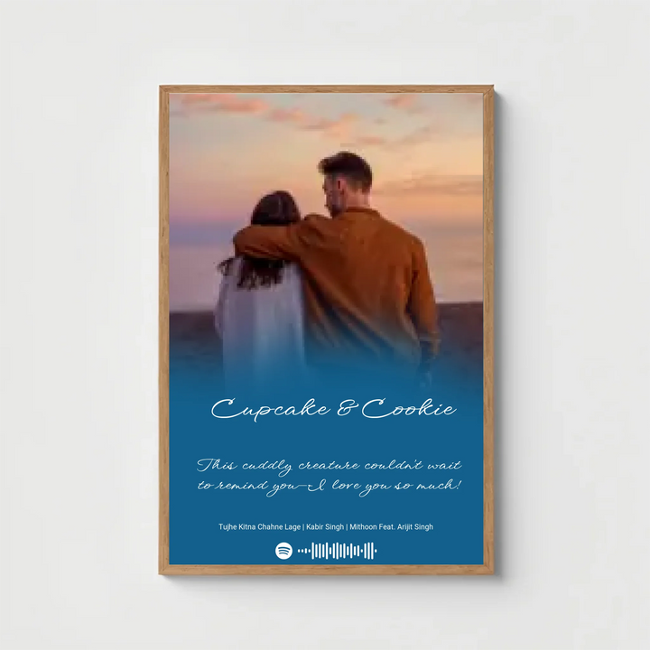 Personalized Music Code Frame – Minimalist Spotify Style