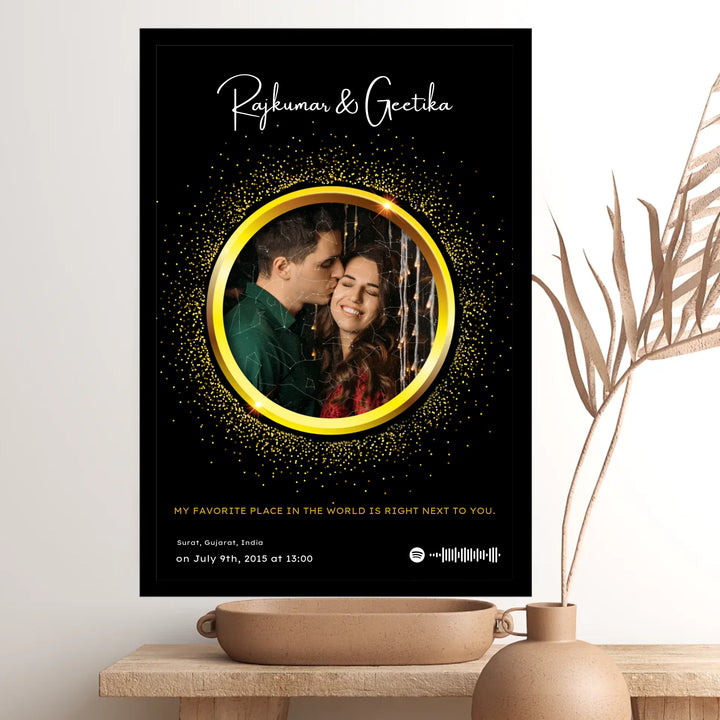 Personalized Star & Song Frame with Your Picture