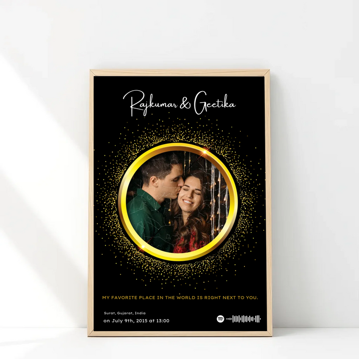 Personalized Star & Song Frame with Your Picture