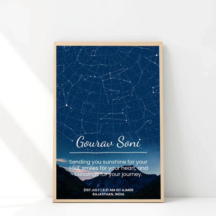 Our Love Begins Here – Personalized Photo & Live Map Print