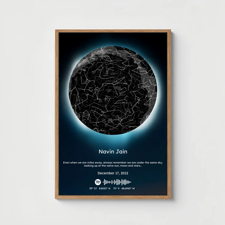 Personalised Star Map with Spotify Song Code