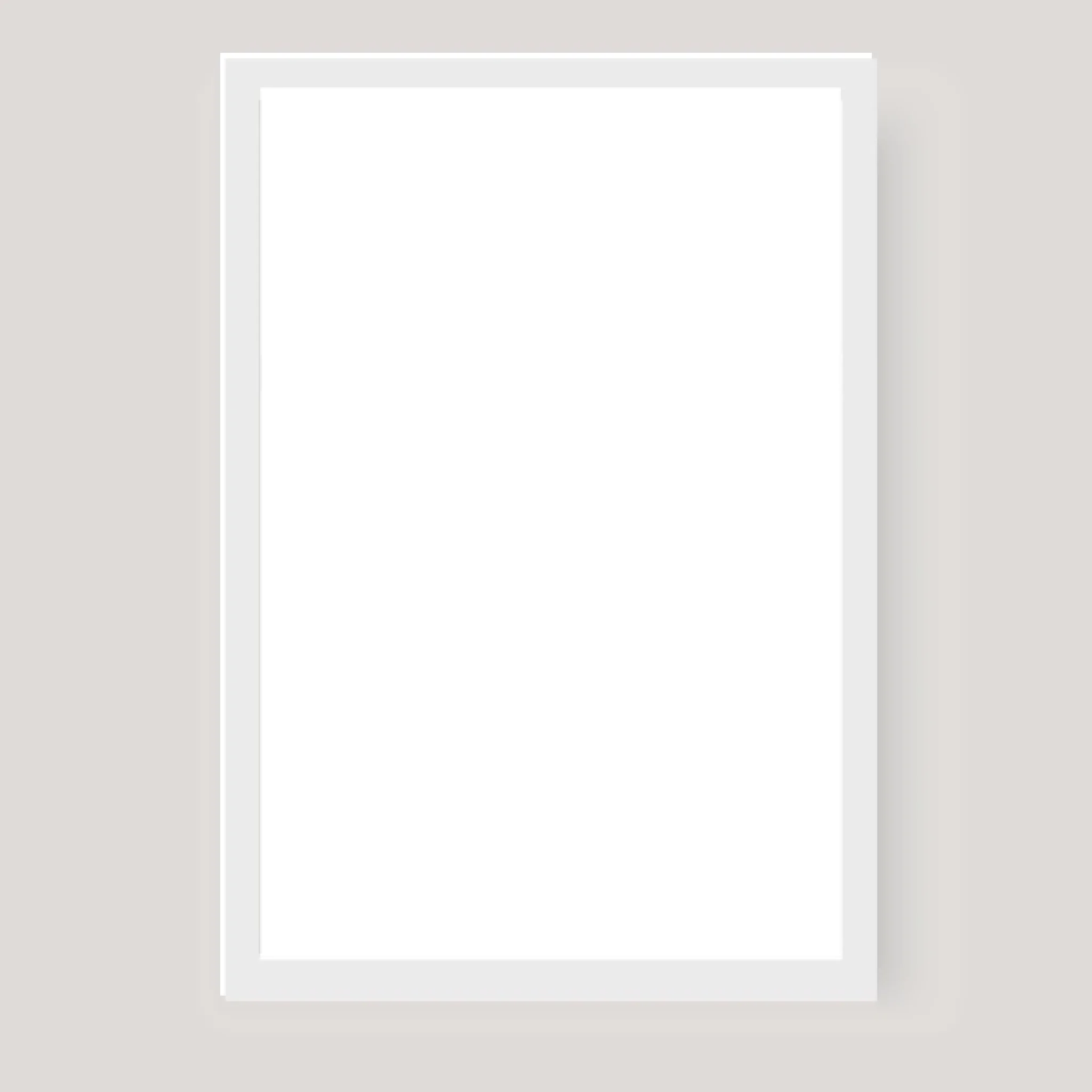 White image frame