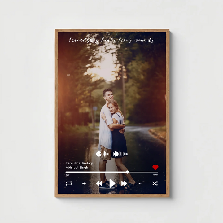 Personalised Spotify Photo Frame – Full Image Design