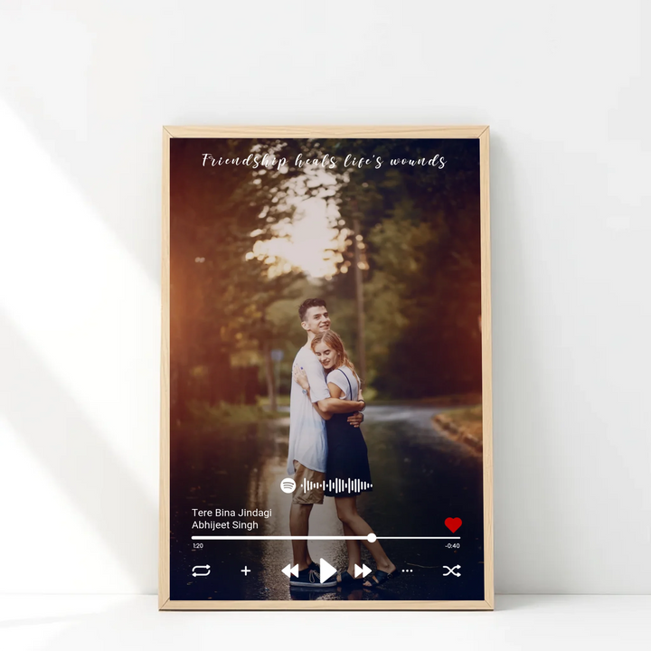 Personalised Spotify Photo Frame – Full Image Design