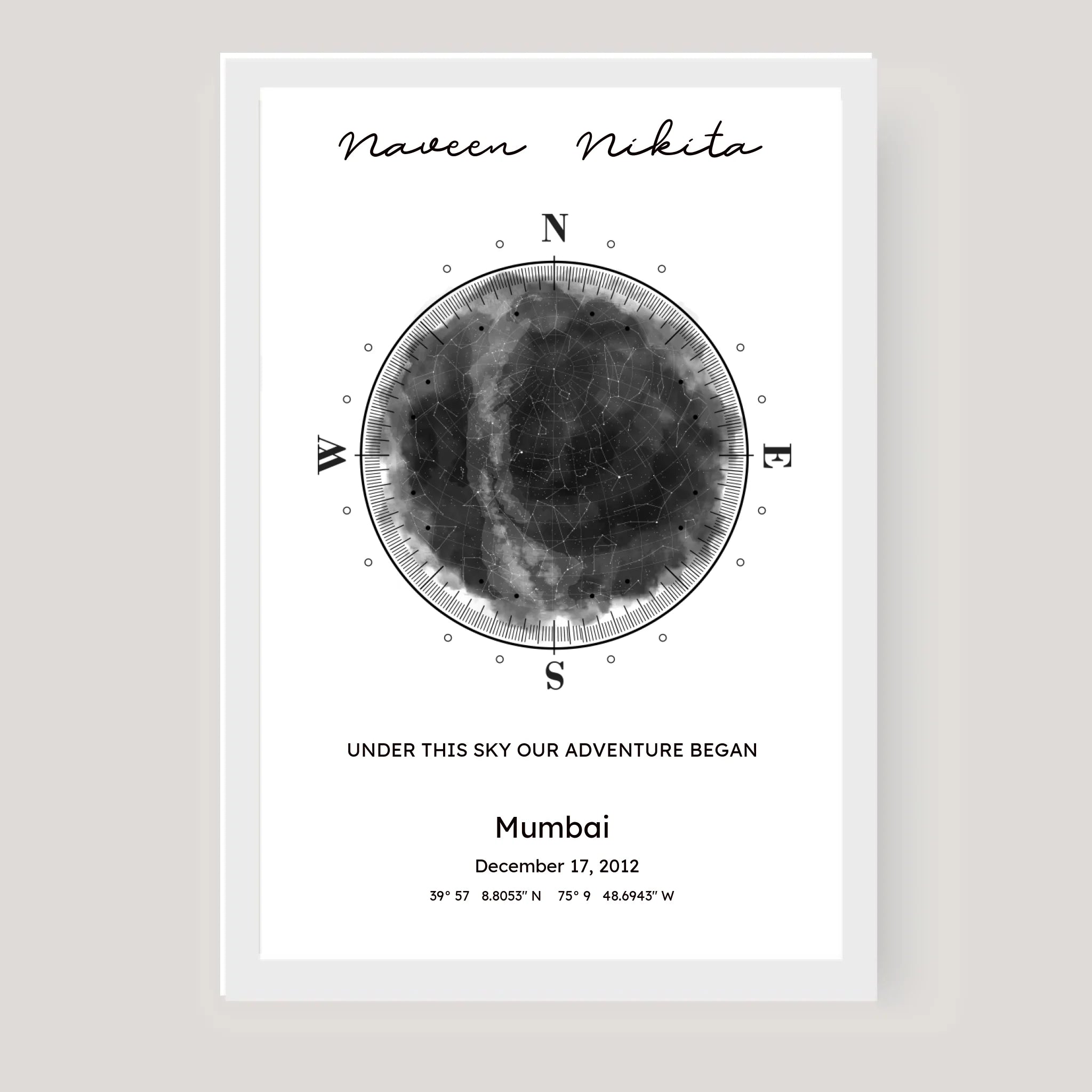 White image frame