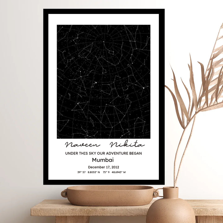 Personalised Zodiac & Star Map