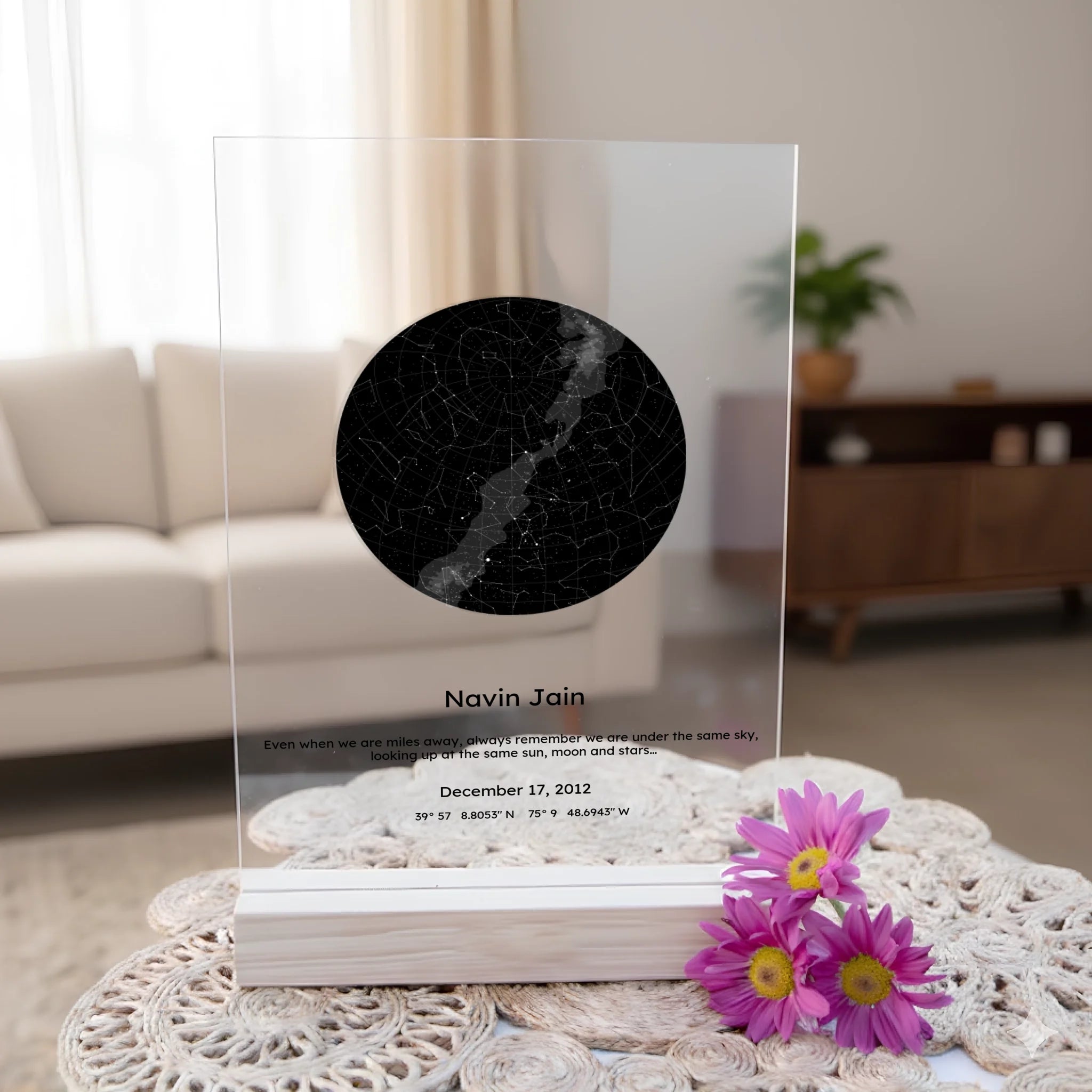 Personalised Star Map Acrylic Plaque (4)