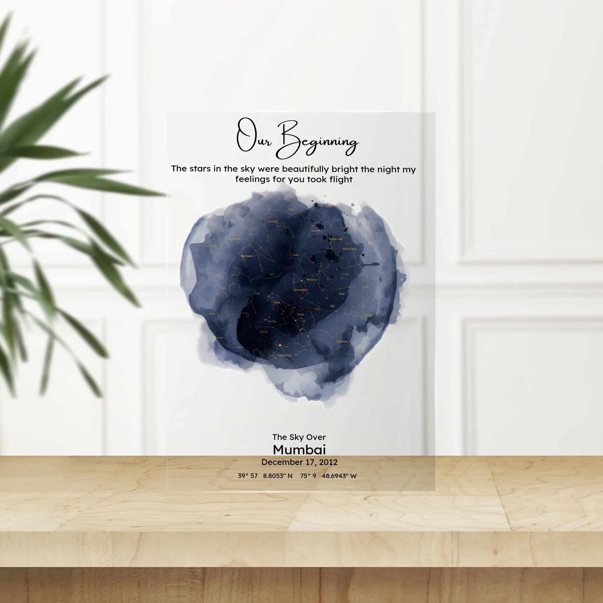 Personalised Star Map Acrylic Plaque (2)