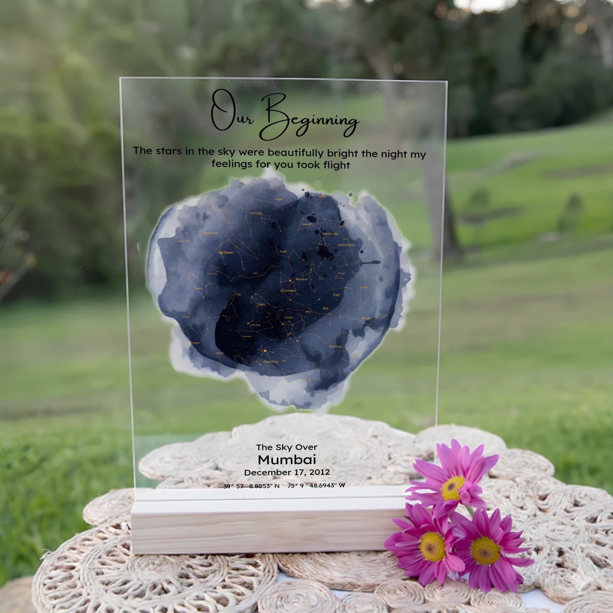 Personalised Star Map Acrylic Plaque (5)