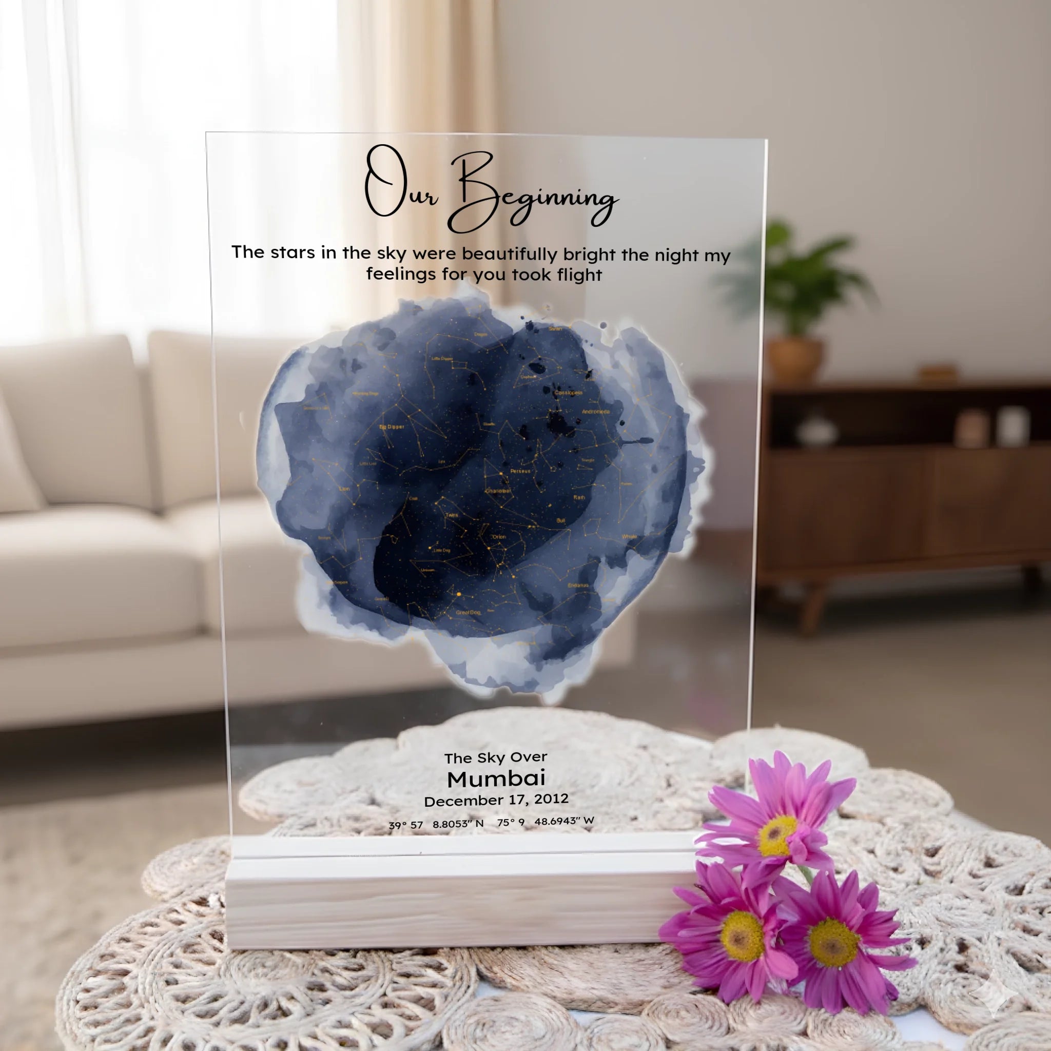 Personalised Star Map Acrylic Plaque (4)