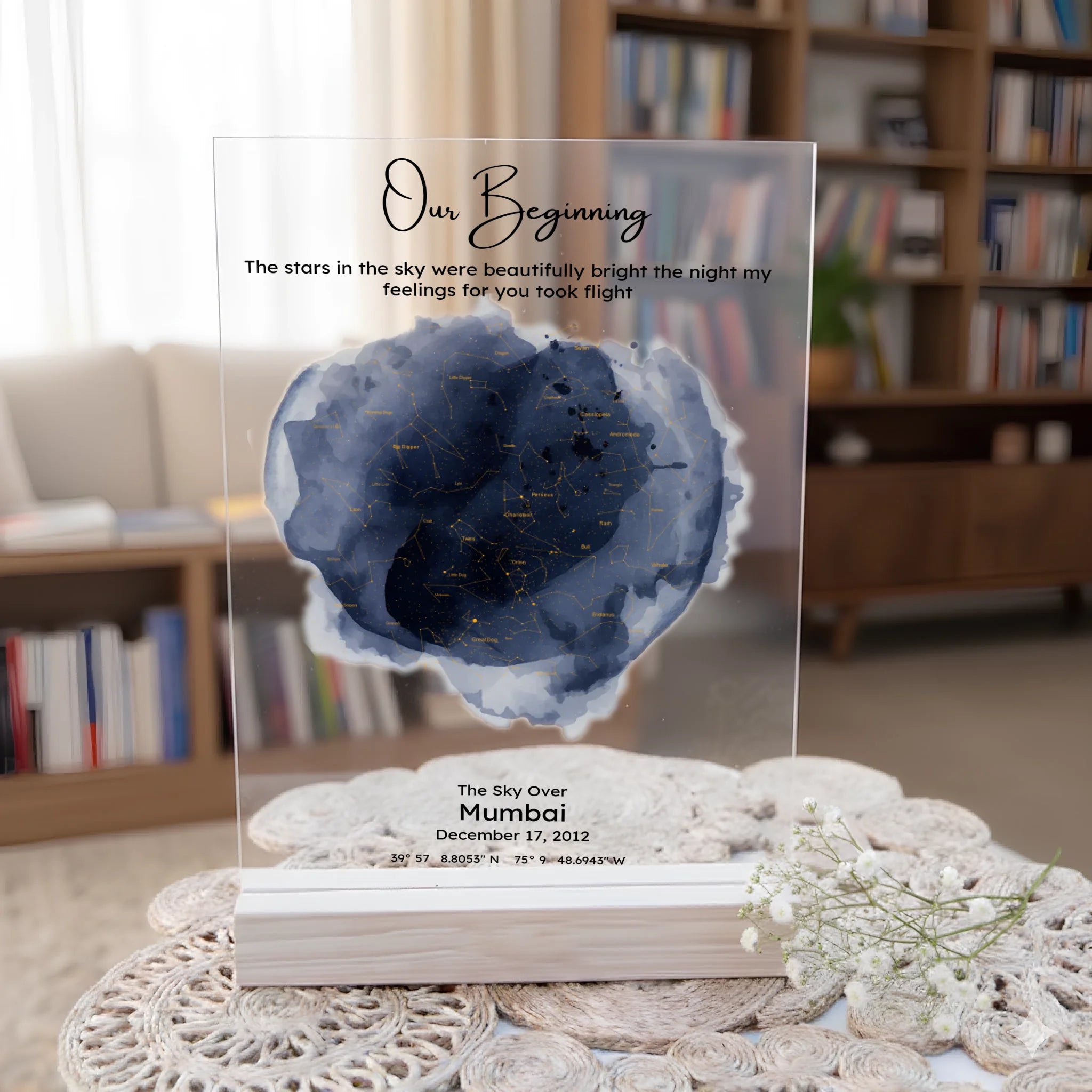 Personalised Star Map Acrylic Plaque (2)