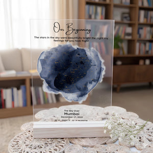 Personalised Star Map Acrylic Plaque (2)