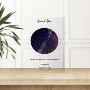 Personalised Star Map Acrylic Plaque (2)