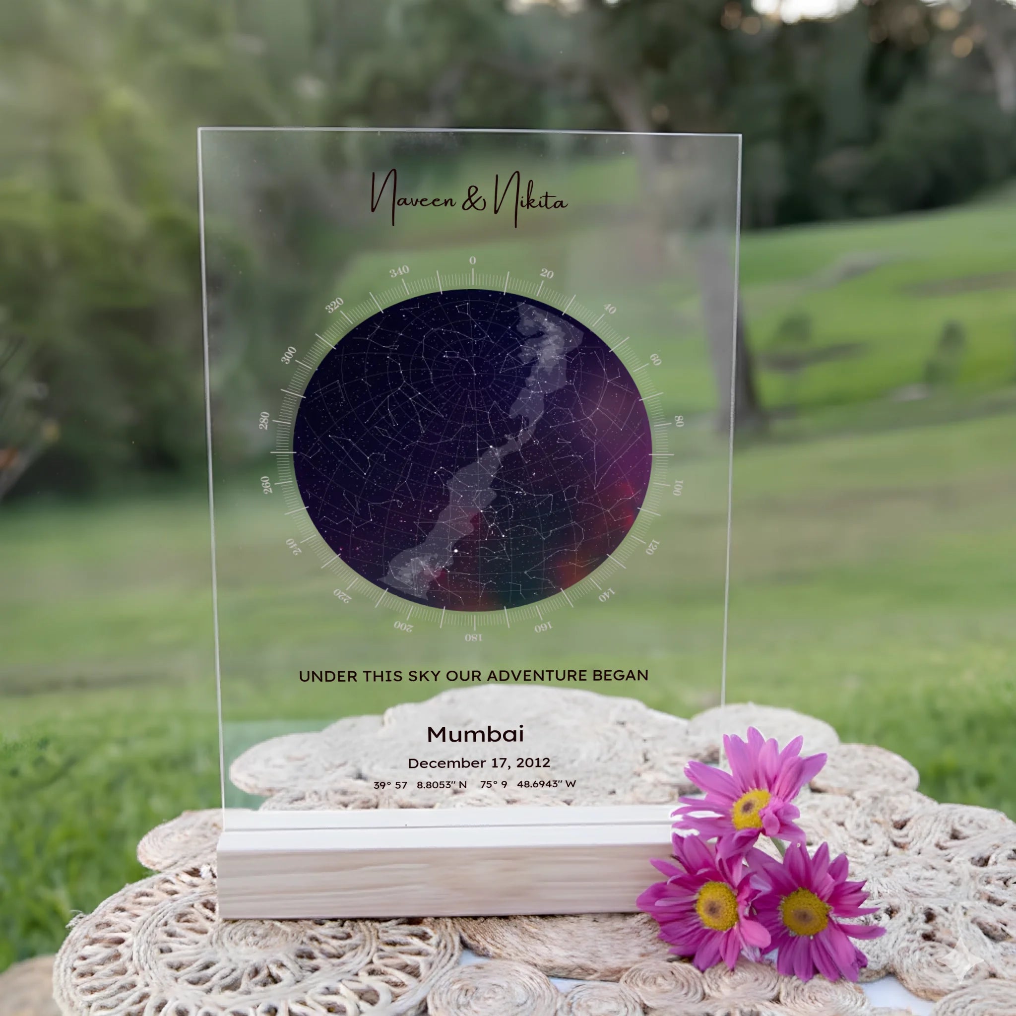 Personalised Star Map Acrylic Plaque (5)