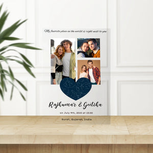 Personalised Star Map Acrylic Plaque (2)