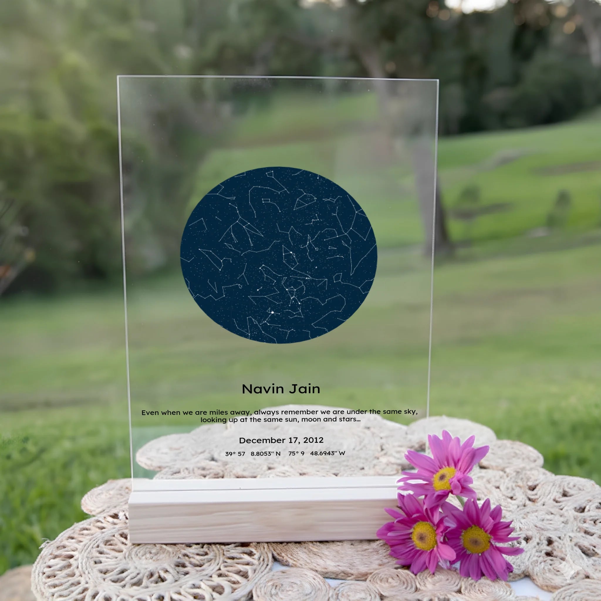 Personalised Star Map Acrylic Plaque (5)
