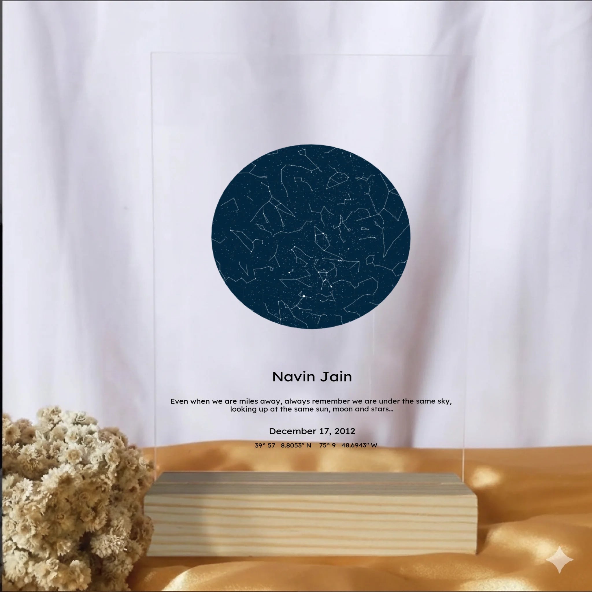 Personalised Star Map Acrylic Plaque (3)