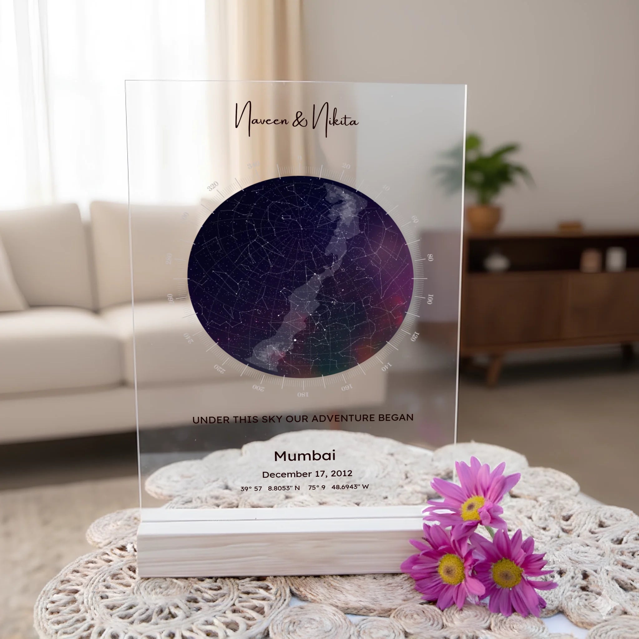 Personalised Star Map Acrylic Plaque (4)