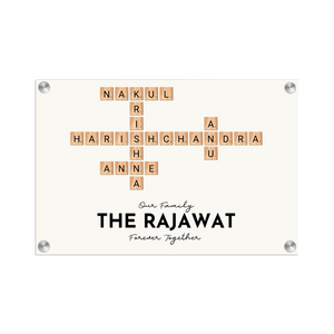 Acrylic Name Plate Grey Background 2