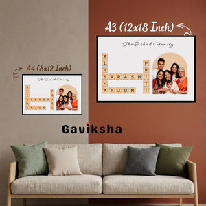 Personalised Family Crossword Art 2