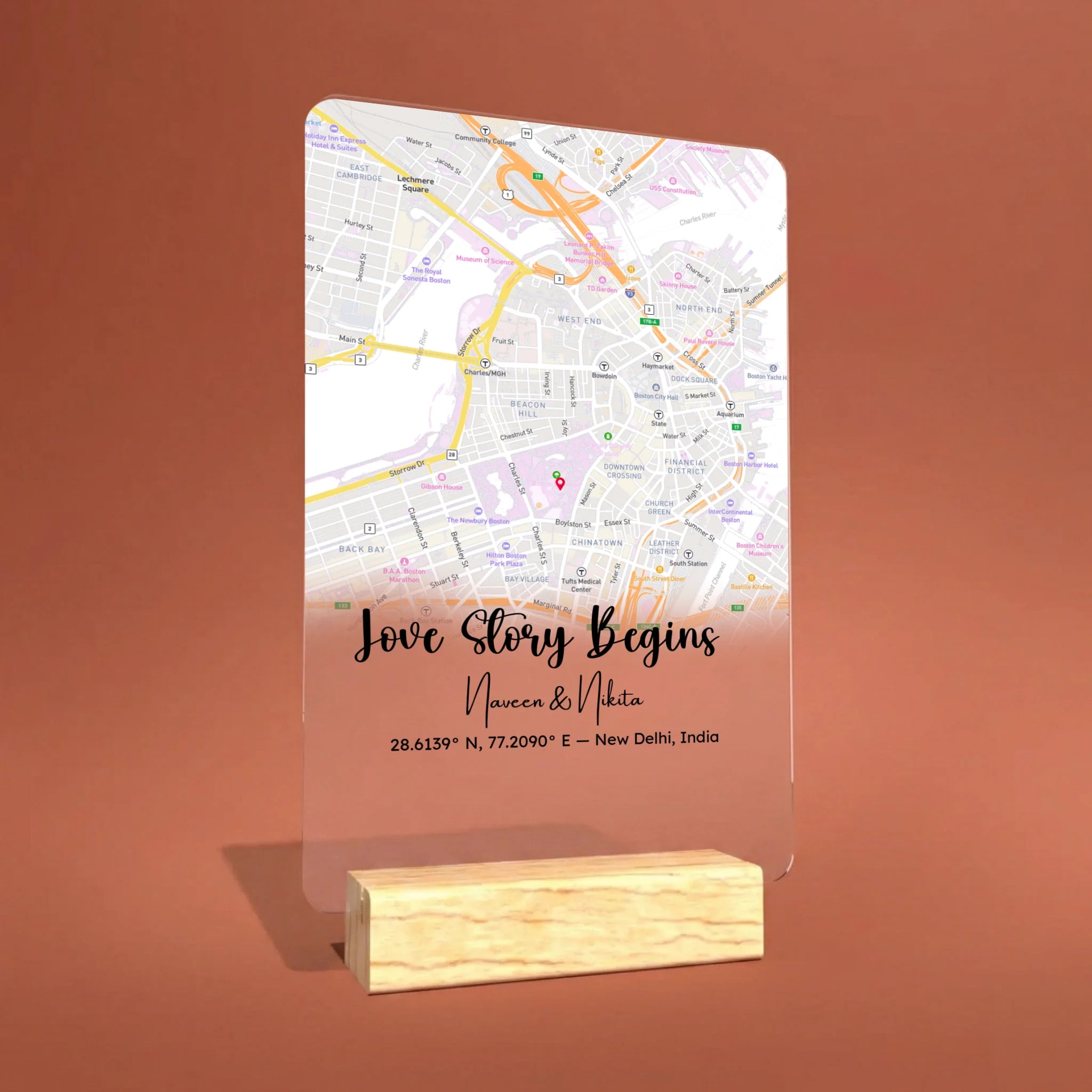 acrylic plaque mockup