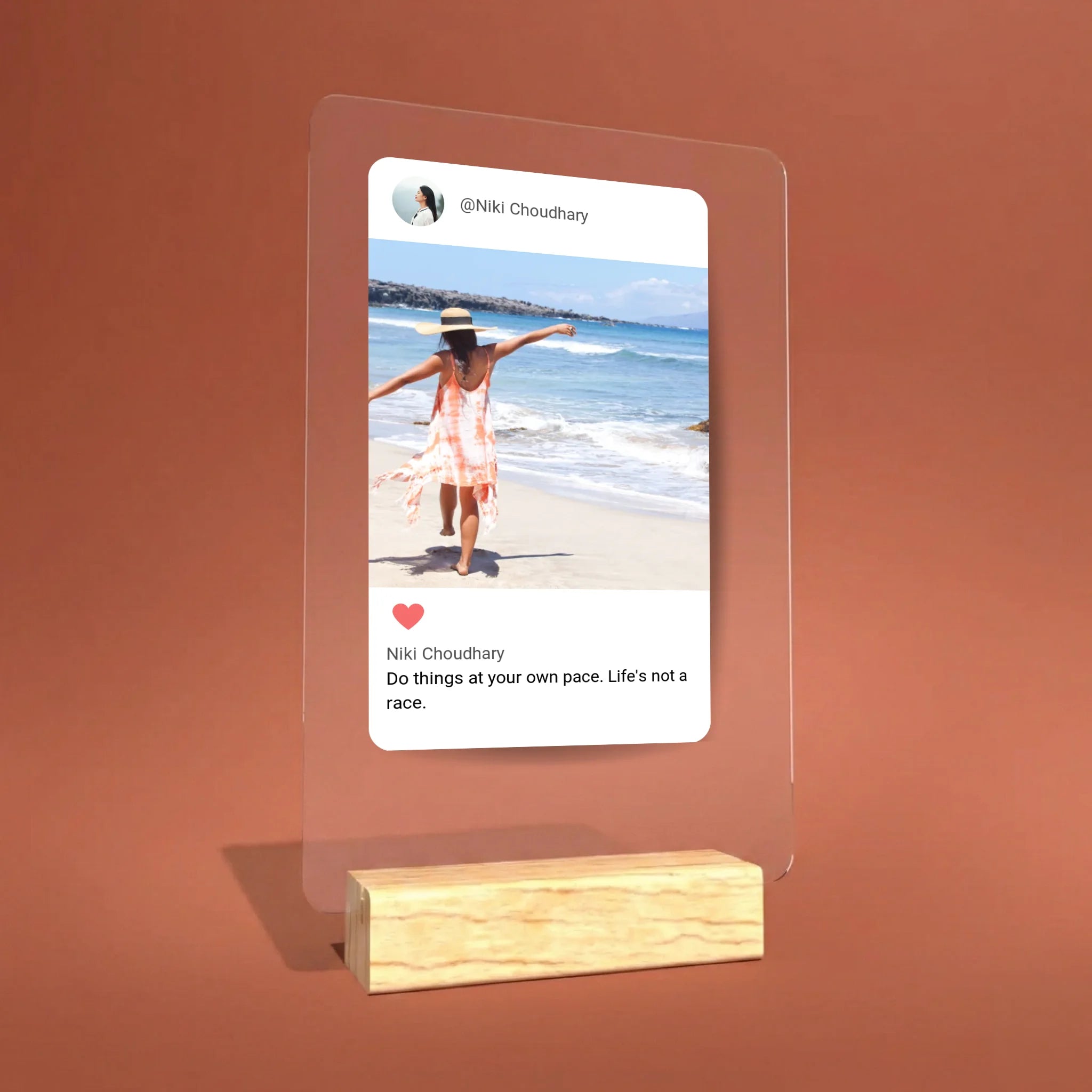 acrylic plaque mockup