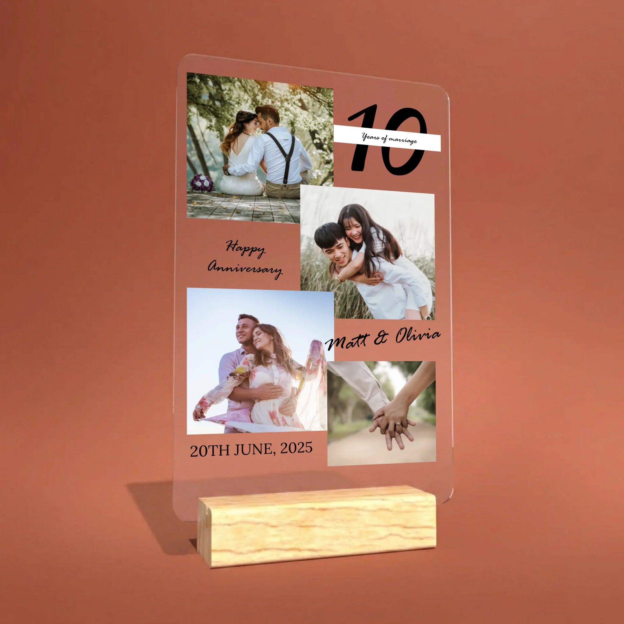 acrylic plaque mockup