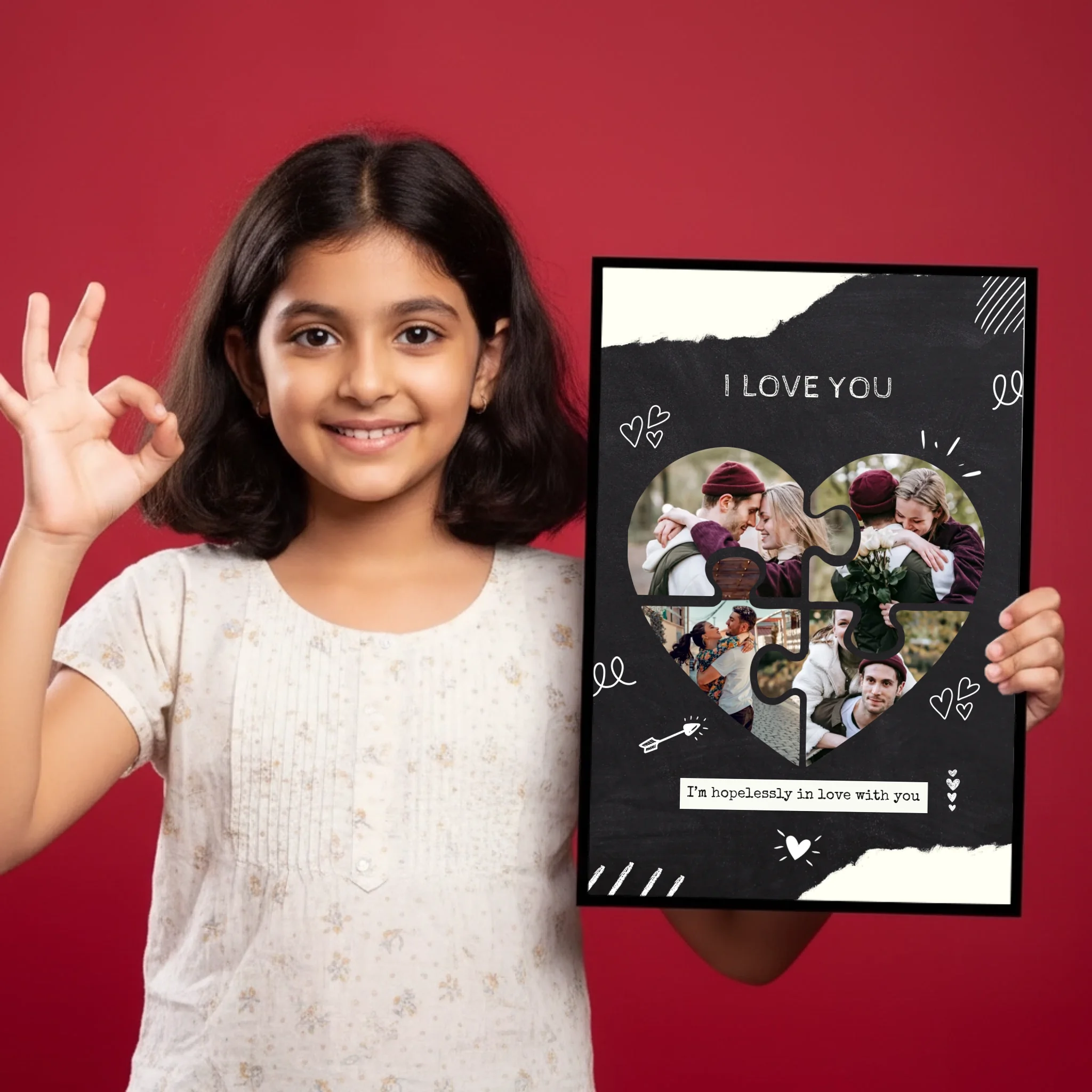 Family Crossword Puzzle Wall Frame_ mockup
