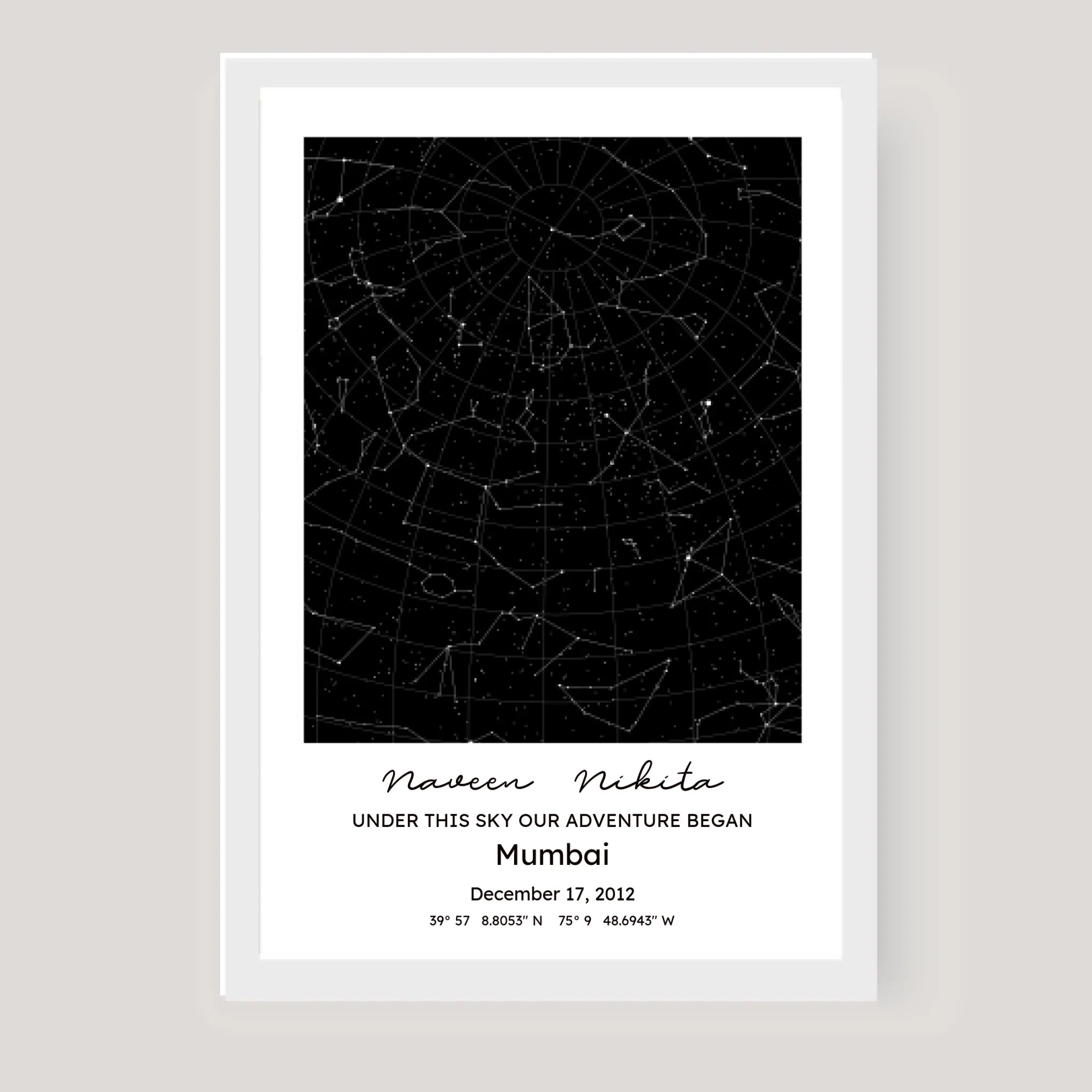 White image frame