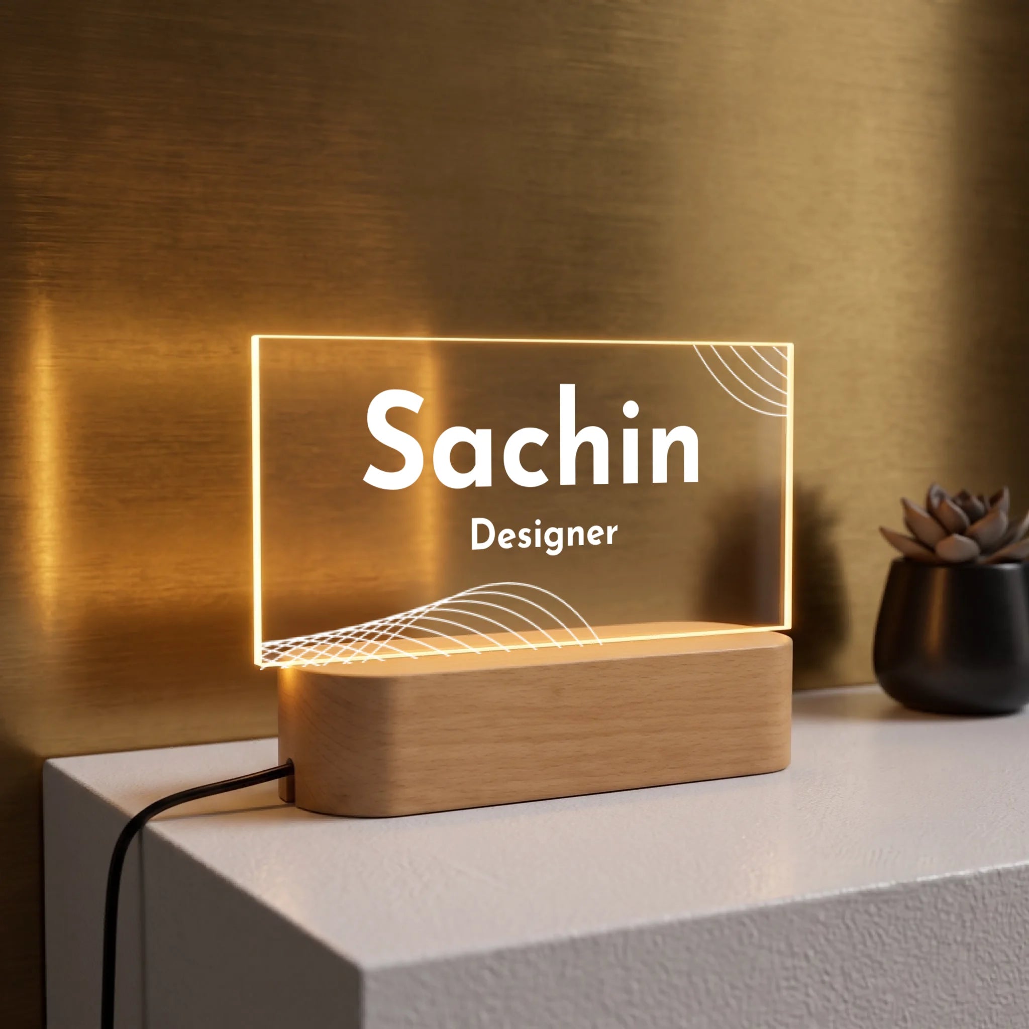 Premium LED Name Plate for Home & Office (4)