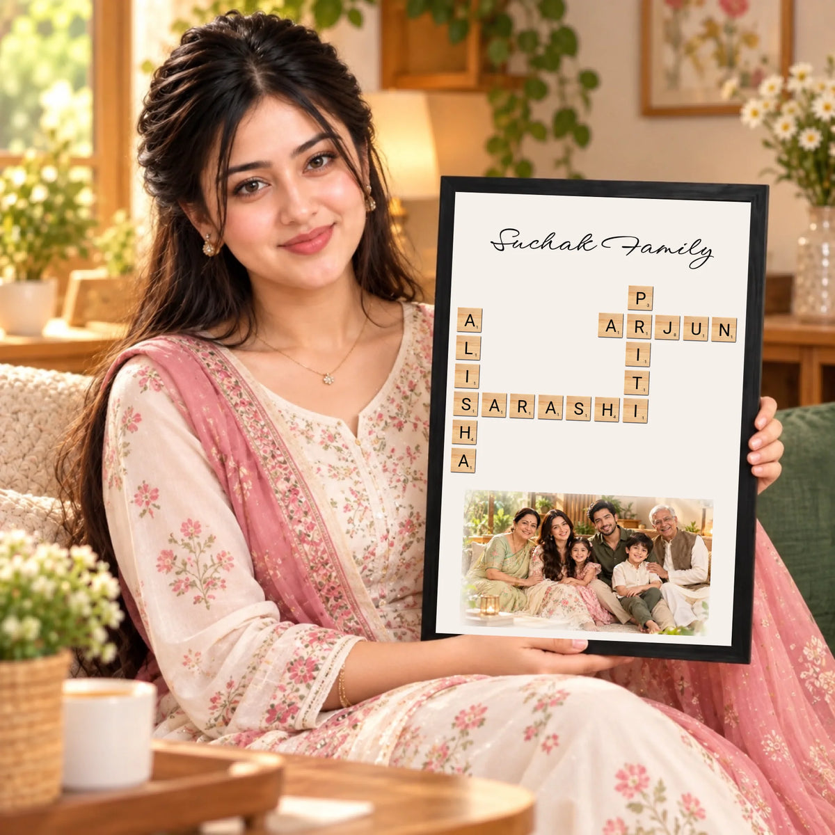 Cozy Family Crossword Portrait