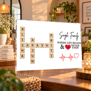 Cozy Verma Family Crossword Keepsake