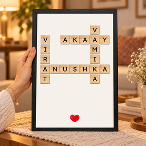 Cozy Saini Family Portrait Display