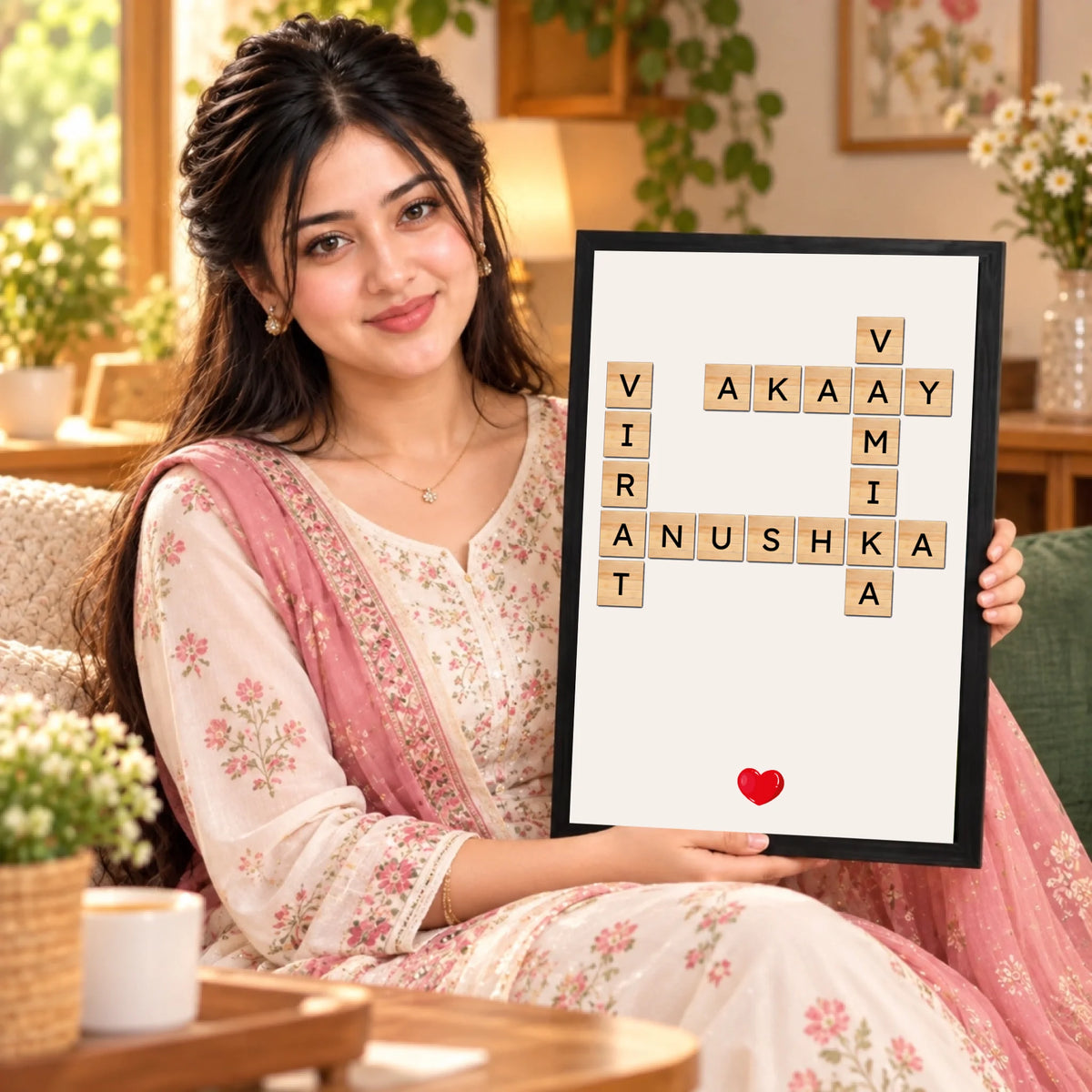 Cozy Family Crossword Portrait