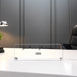 Personalized Acrylic Desk Name Plate with Metal Studs – 5mm Thick (2)